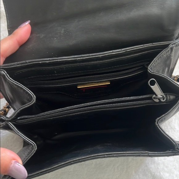 Talbots Black Crossbody Bag with Tassel Detail - Picture 5 of 8